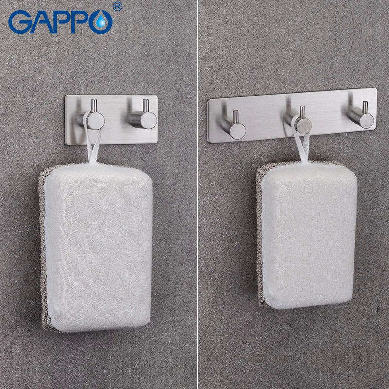 GAPPO крючки для халата 5 крючков одежды из нержавеющей стали настенное крепление