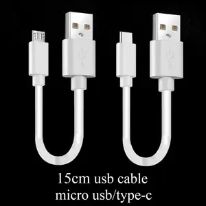 15cm short micro usb cable type c mobile phone cables fast charging sync data cord usb adapter cable for iphone samsung huawei free global shipping