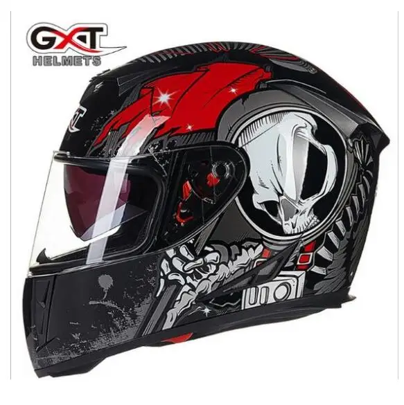 Gxt шлем мужской зимний мотоцикл электрический автомобиль двойной объектив