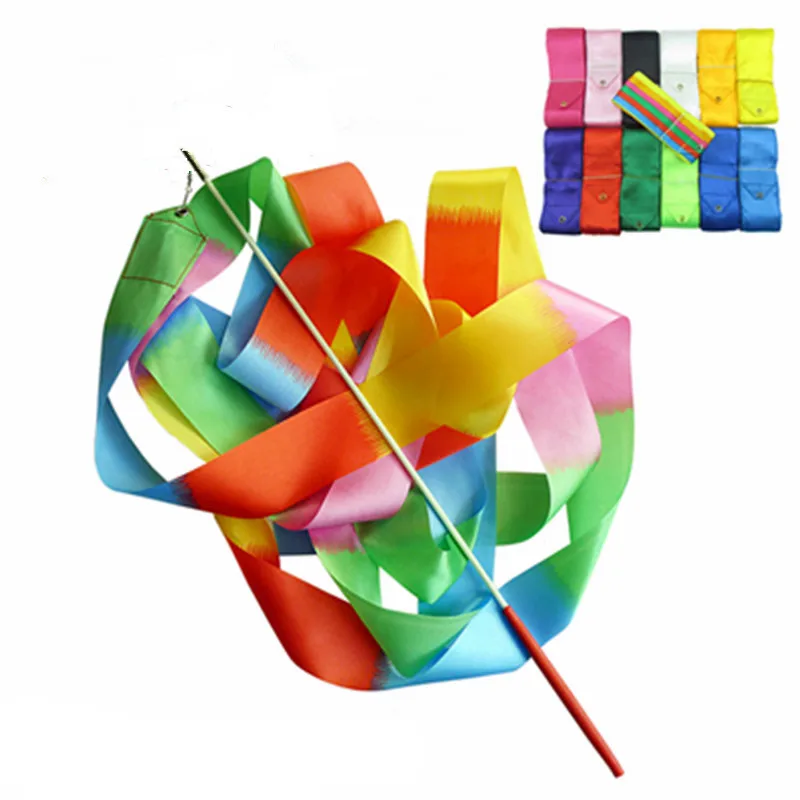 Цветные ленты для тренажерного зала 2 м/4 м танцевальная лента ритмичное