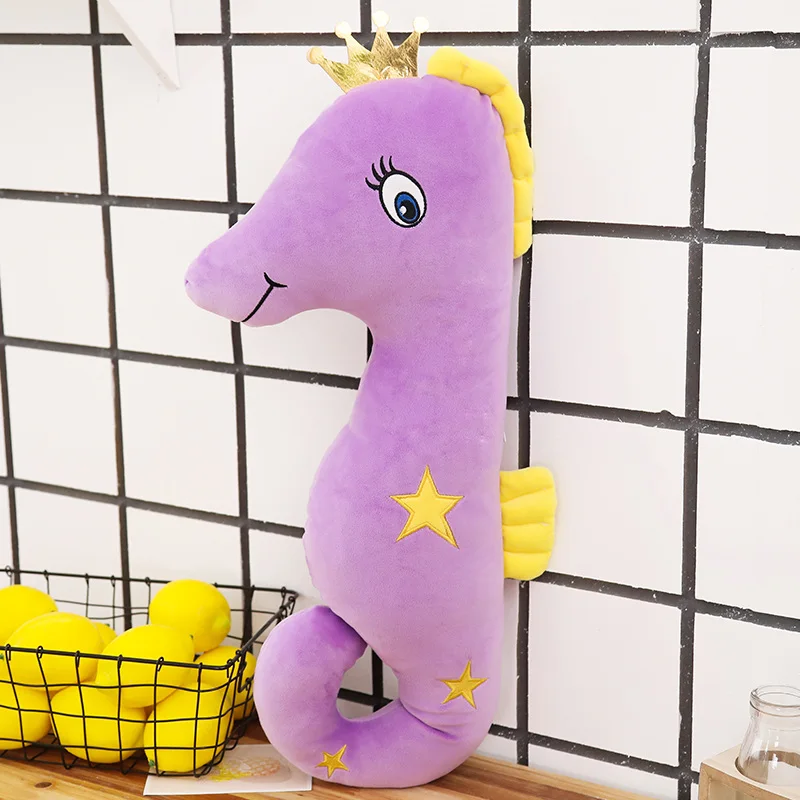 

Soft colorful seahorse doll stuffed plush toys baby birthday gift Christmas Valentine's gifts plush Marine Kids sleep Pillow