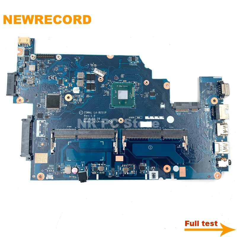 Материнская плата NBMNY11002 Z5WAL LA-B211P для ноутбука Acer Aspire E5-511 материнская N2940 1 83 ГГц