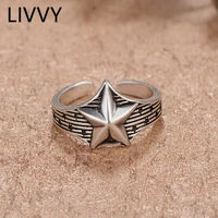 livvy silver color rings for stars thin circle gem rings fine jewelry open finger ring jewlery 2021 trend