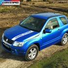 Автомобильный Стайлинг капота гоночные полосы для Suzuki Grand Vitara AT MT 4X4 внедорожные виниловые наклейки авто капот крышка двигателя декоративные наклейки