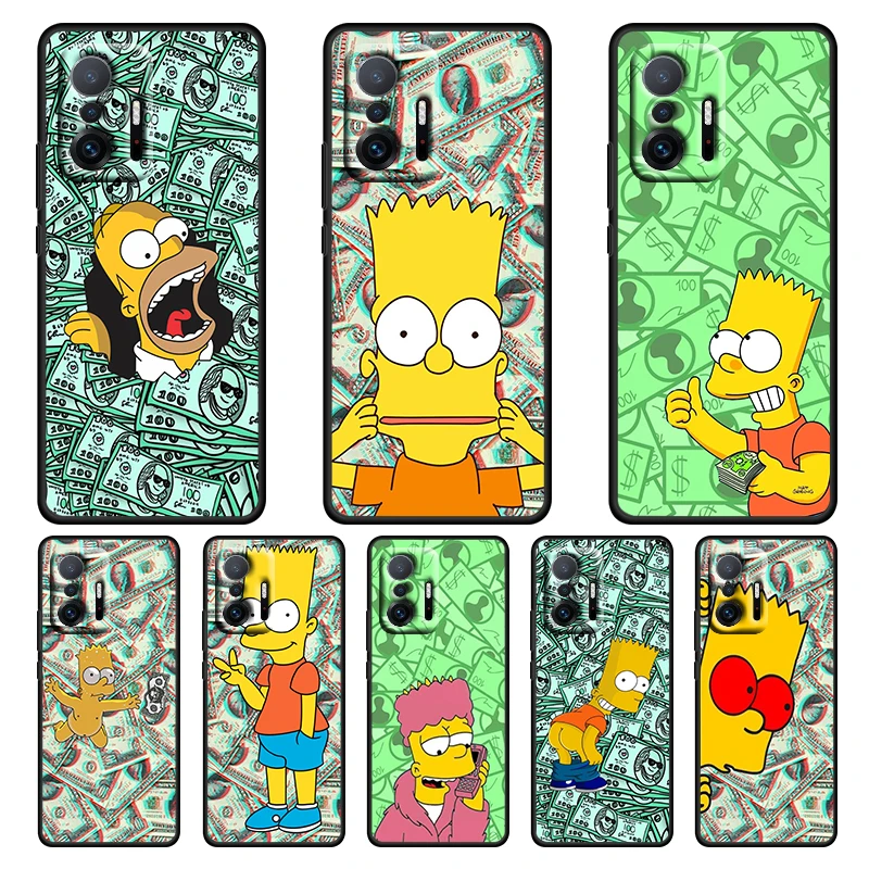 

The Simpsons Money For Xiaomi MI 11T 10T Lite Youth Ultra CC9 9 8 Pro A3 5G Silicone Soft Black Phone Case