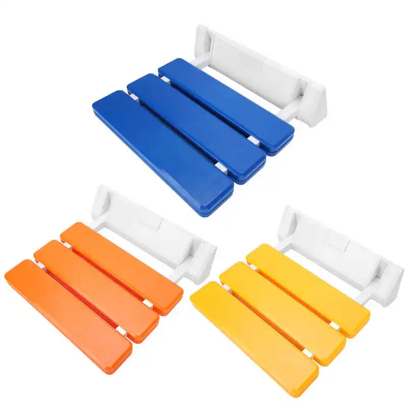 

Folding Shower Bench Wall Mounted Bathroom Stool Elderly Disabled