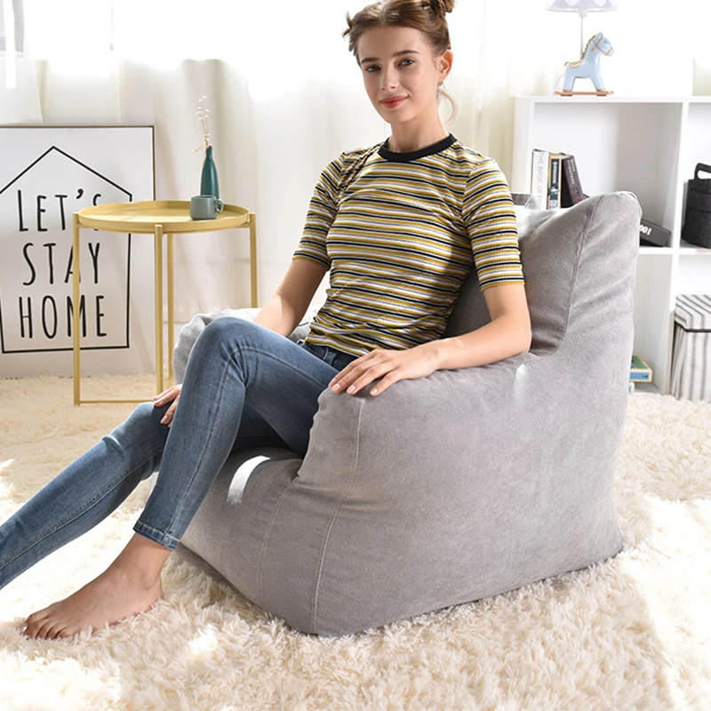 Bean сумка чехол на стул сидение шезлонг Beanbag диван мебель для гостиной без наполнителей ленивые стулья мешок бобов диван кровать Pouf Puff