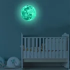 Креативная Съемная Наклейка на стену s Большая Луна флуоресцентная Наклейка на стену Съемная наклейка светится в темноте плакат 5 см 12 см 20 см # P30