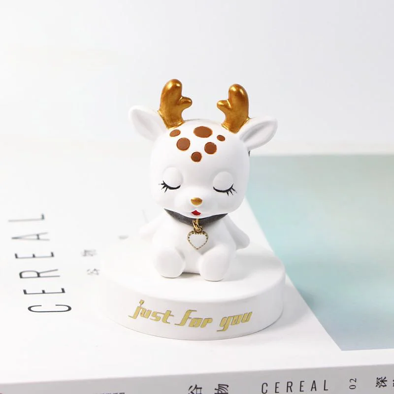 Fawn plaster mold Scented candle Creative manual table setting Christmas deer car decoration silicone | Дом и сад