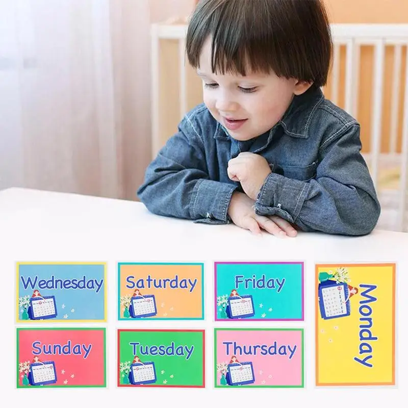 Montessori English Word Learing Flash Cards 7pcs Training Memory Game Puzzle Toy Kids Early Educational Toys | Игрушки и хобби