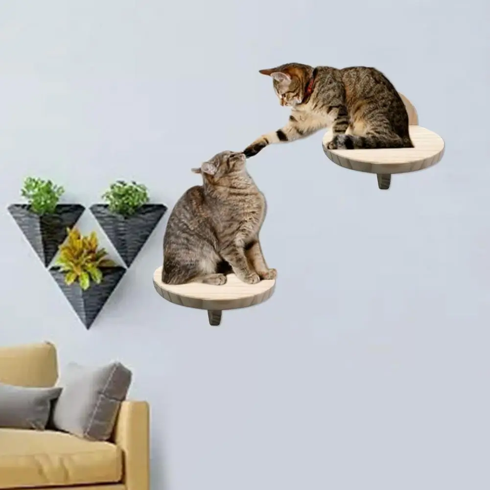 

1pcs Wall Mounted Cat Ladder Convenient Climbing Frame Platform Kitten Stairs Cat Climbing Toys Puppy Pet Playing Training Toy
