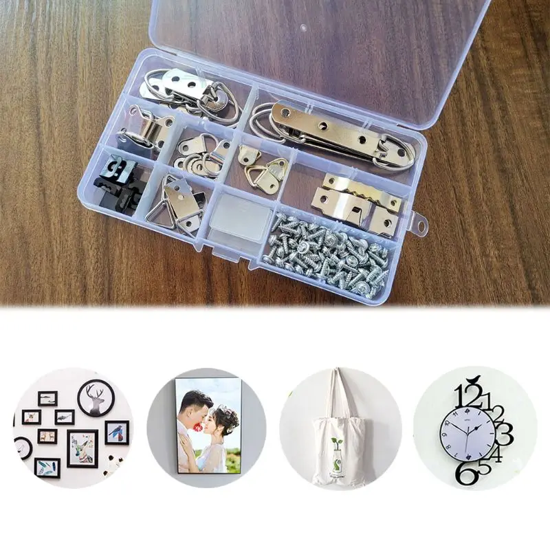 96 шт./компл. подвесные крючки для фоторамки с винтами офиса дома вешалка