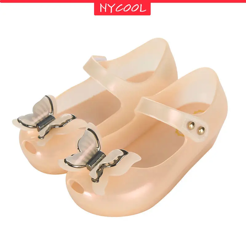

NYCOOL Jelly Children Sandals Luminous Shining LED Light Up Shoes Bowknot Princess Shoes Kids Fish Mouth Toddler Baby Girl Shoes