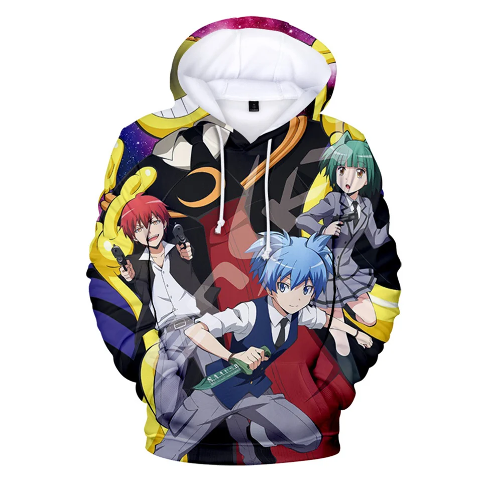 Новый класс убийц Korosensei Аниме толстовки для мужчин/женщин Осень в стиле хип хоп