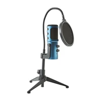 fifine metal usb condenser recording microphone for laptop windows studio recording vocals voice teaching live streaming