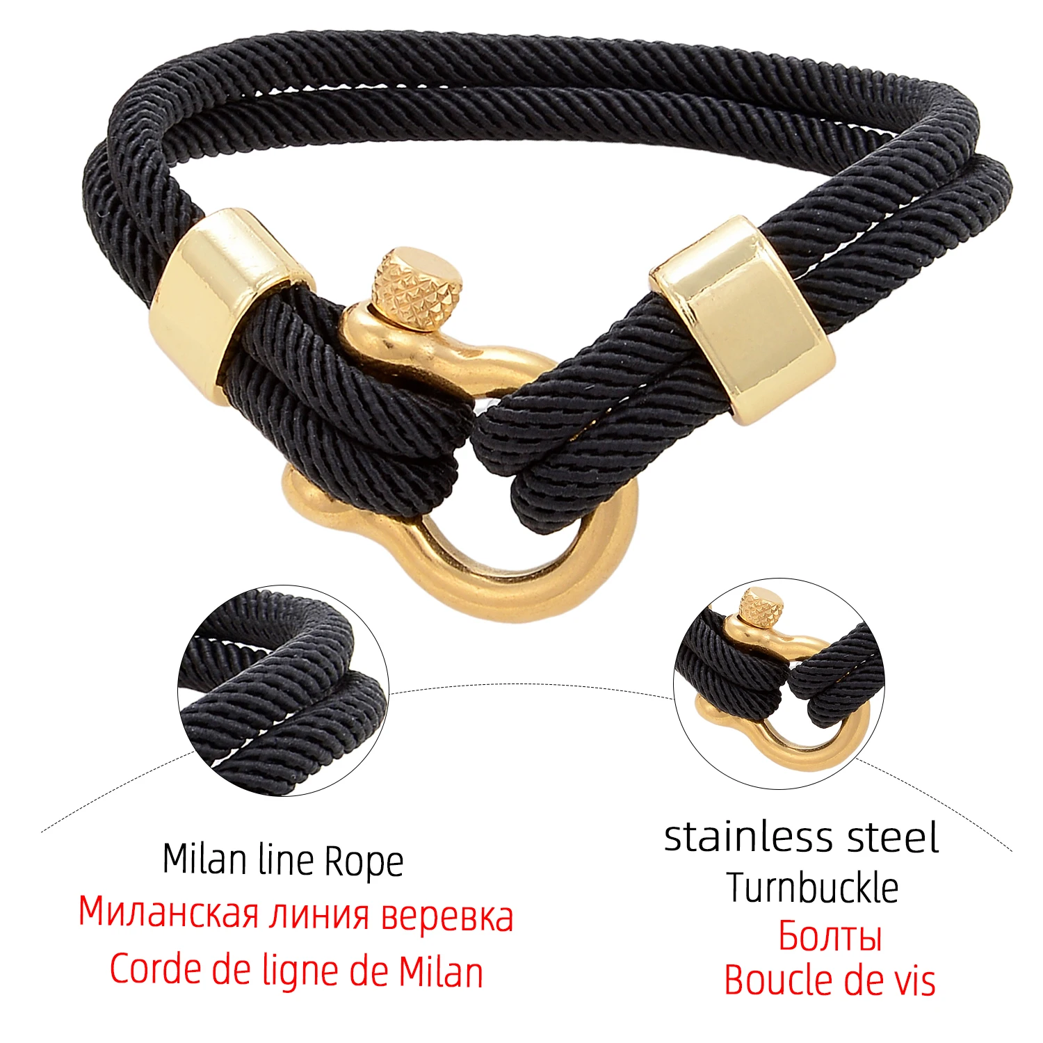 

Navy Style Mens Bracelets Stainless Steel Sport Buckle Survival Jewelry For Men 2021 Luxury Brand Women Bracelet Gift