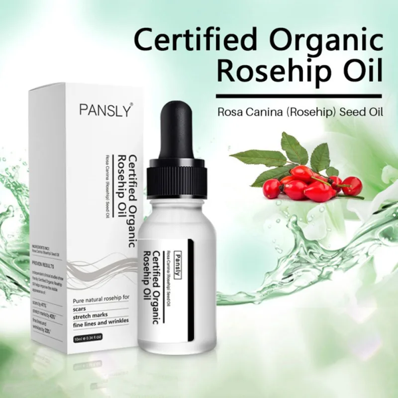 

Face Whitening Oil Moisturizer Rose Essential Oil Skin Care Acne Scar Serum Stretch Marks Remover 10ml P2