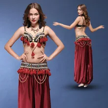 Wei dance, костюм для танца живота в этническом стиле, тренировочный костюм с кисточками на талии и цепочке на весну и лето
