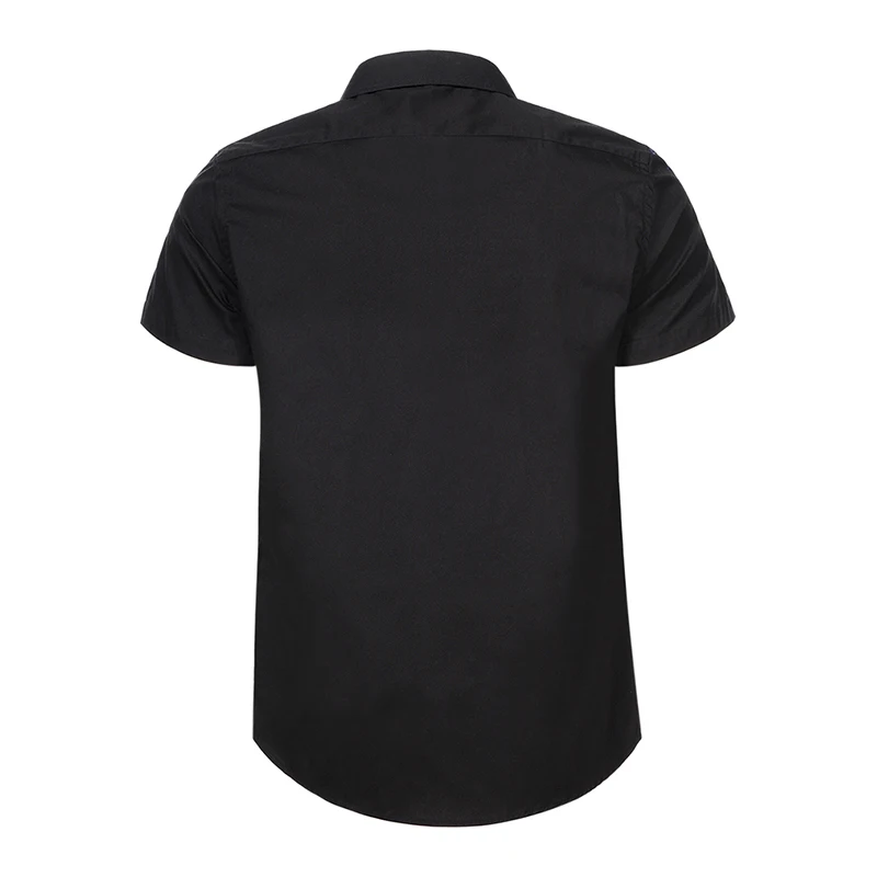 GLO-STORY Летние Формальные Рубашки с коротким рукавом для мужчин 2020 плюс размер