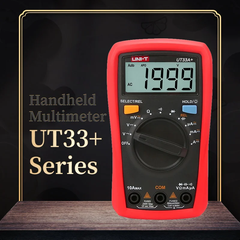 Мультиметр UT33A +/UT33B +/UT33C +/UT33D + размер ладони Сопротивление/Емкость/температура/NCV тест подсветка|Мультиметры|