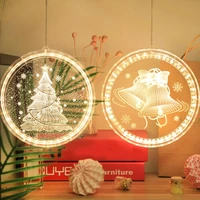 christmas party bar decorative novelty hanging 3d colorful led fairy lights for indoor windows garden pathway patio bedroom