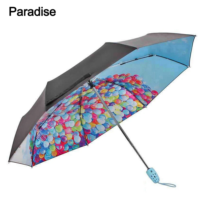 Качественный складной зонтик для женщин брендовый путешествий анти-УФ