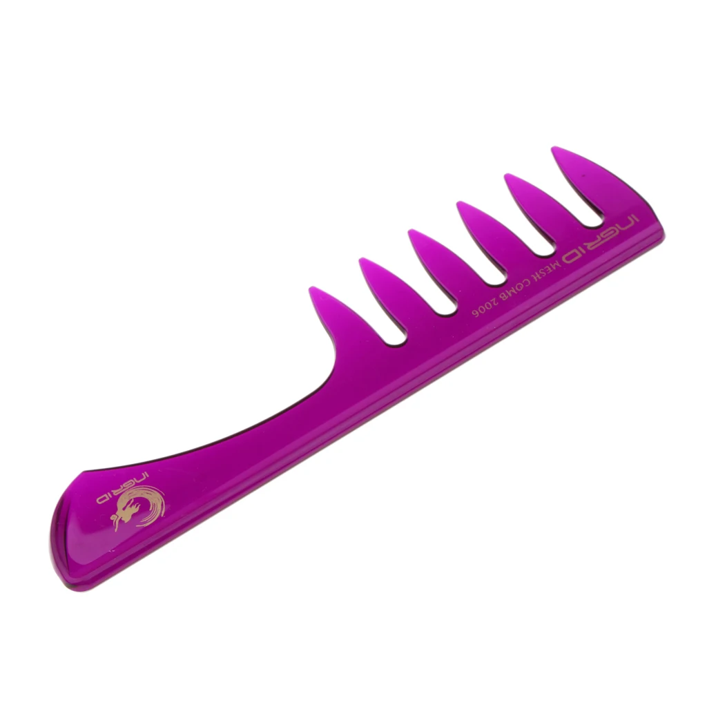 

Beauty Hairstyling Comb Wide Tooth Detangle Wet Thick Curly Hair Comb Brush