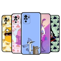 anime adventure time for xiaomi redmi note 10s 10 9 9s 9t 8t 8 7 6 5 pro max 5a 4x 4 5g soft silicone phone case