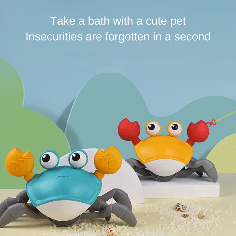 

1 PCS Cartoon Bath Toys Animal Tortoise Crab Classic Baby Water Toy Infant Swim Turtle Wound-Up Chain Clockwork Toy For Children