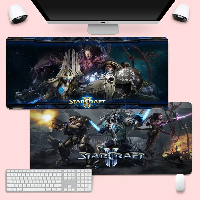 

starcraft 2 gamer play mats Mousepad Gaming Mousemat XL Large Keyboard PC Desk Mat Takuo Anti-Slip Comfort Pad