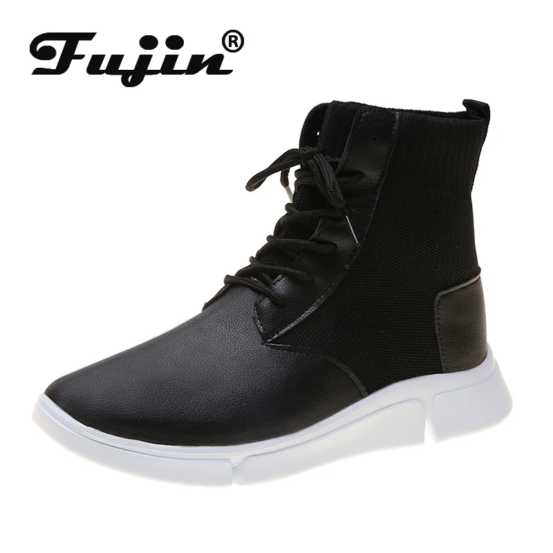 Fujin/женские кроссовки с бантом-бабочкой Женская Вулканизированная обувь Сезон