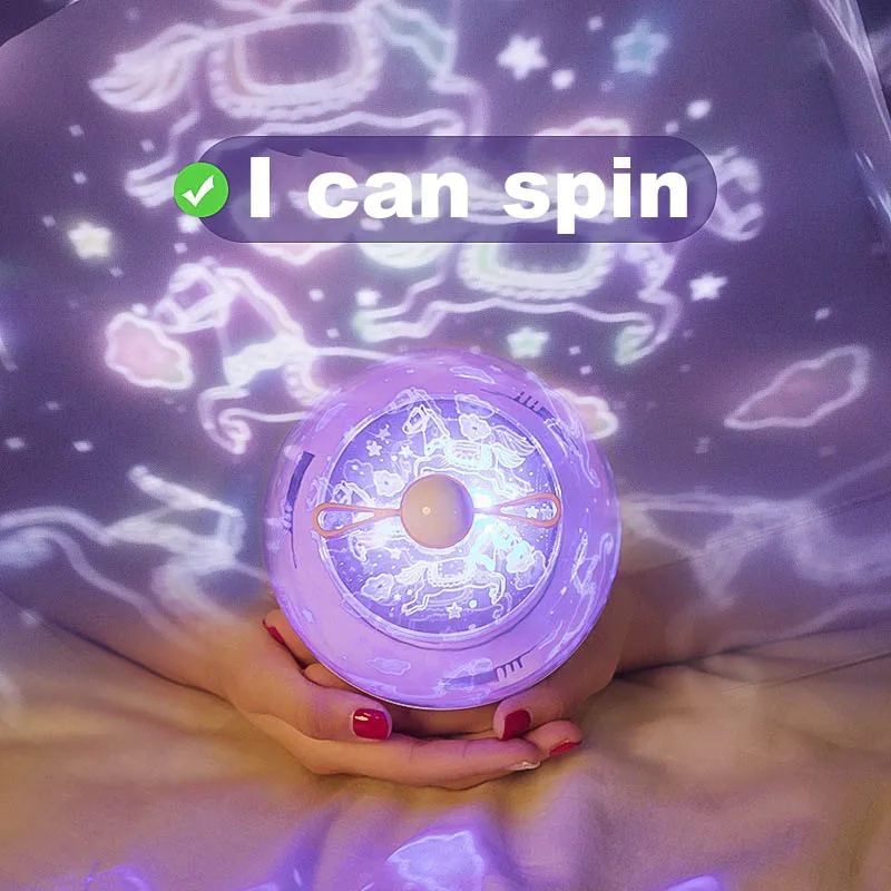 

Starry Sky Night Light Projector 360 Degree Rotation Lamp Romantic for Bedroom Bedside REME889