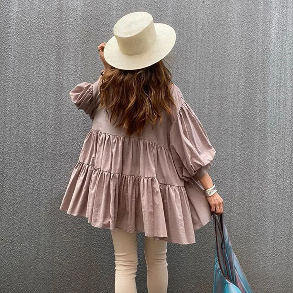 Женская блузка в японском стиле свободная повседневная Уличная одежда рубашки