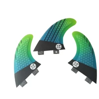surfboard double tabs fins honeycomb carbon fiber material m size fins good quality tri set fins hot sales free shipping