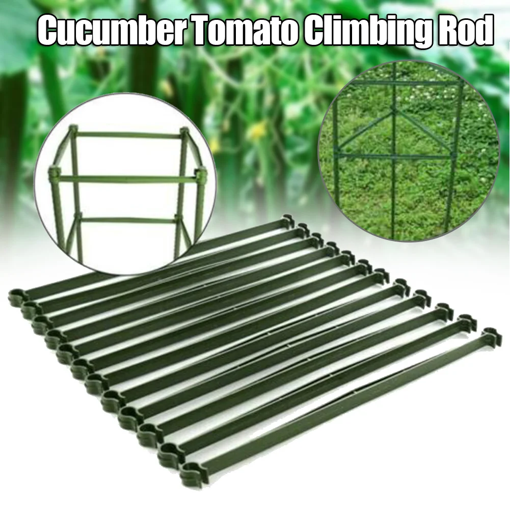 

Newly 12 Pcs Tomatoes Trellis Connector Stake Arm Cage Plant Plastic Stake Durable for Garden VA88