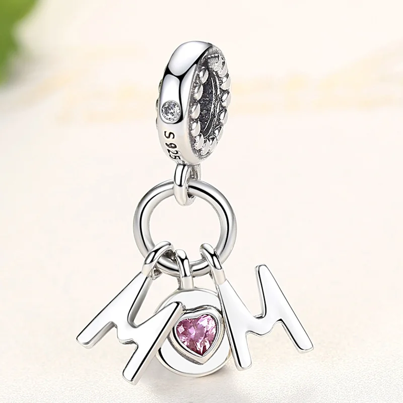 Розовыми камнями для мамы с позолоченным кольцом подходит оригинальные Подвески