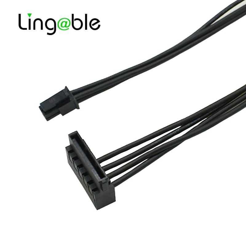 Lingable Mini 4Pin материнская плата для Dual SATA 15Pin HDD кабель питания Lenovo M410 M415 B415 510SA 45 см (25 +