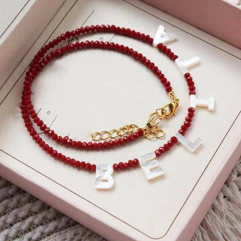 Женское Ожерелье из натурального камня чокер ручной работы с подвеской в виде