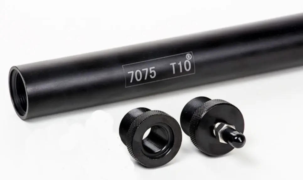 

40cm aluminum alloy 7075 thickened explosion-proof air chamber tube 4500psi 310bar M28*1.5 conversion joint M18*1.5