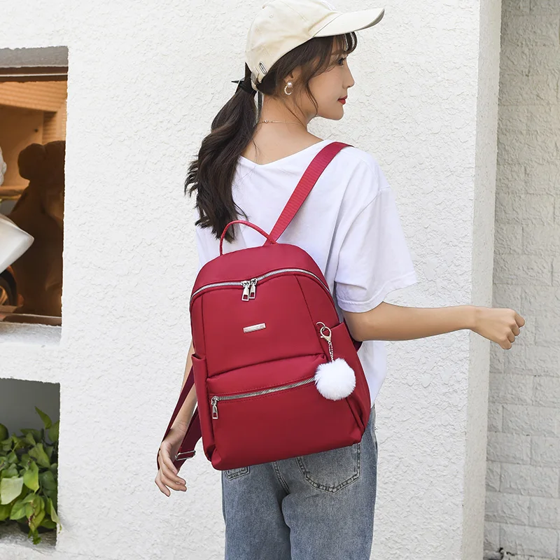 Женский рюкзак с защитой от кражи черный рюкзак-Оксфорд школьная сумка для