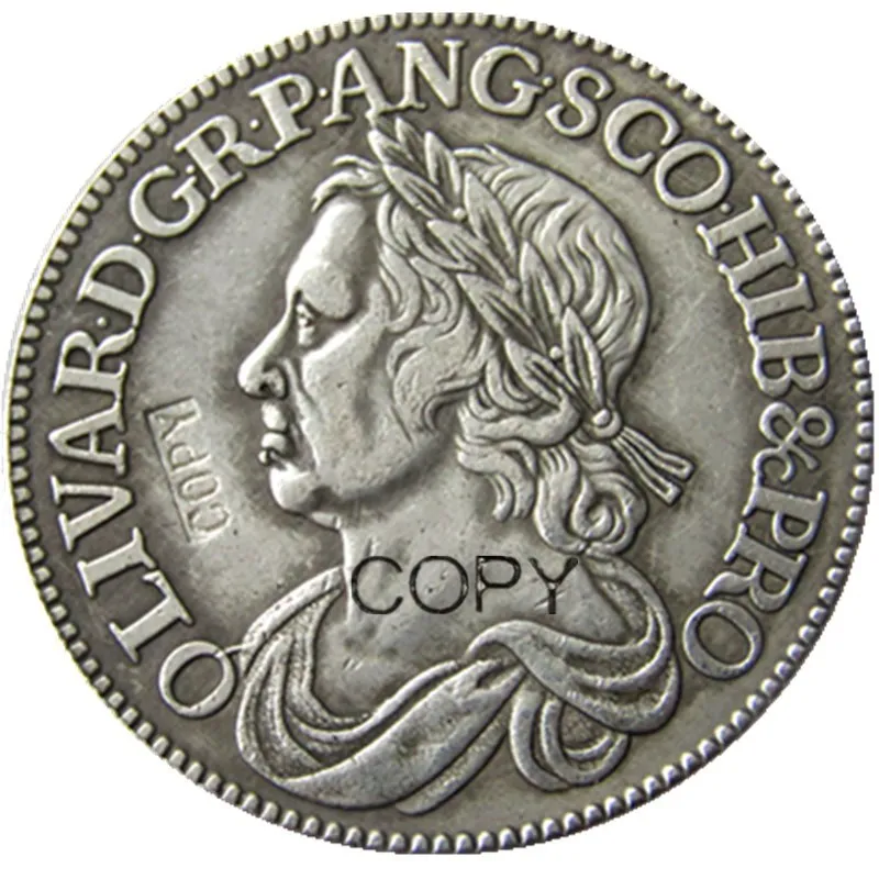 Реплика 1658 Великобритании 1/2 британская корона посеребренные копии монет