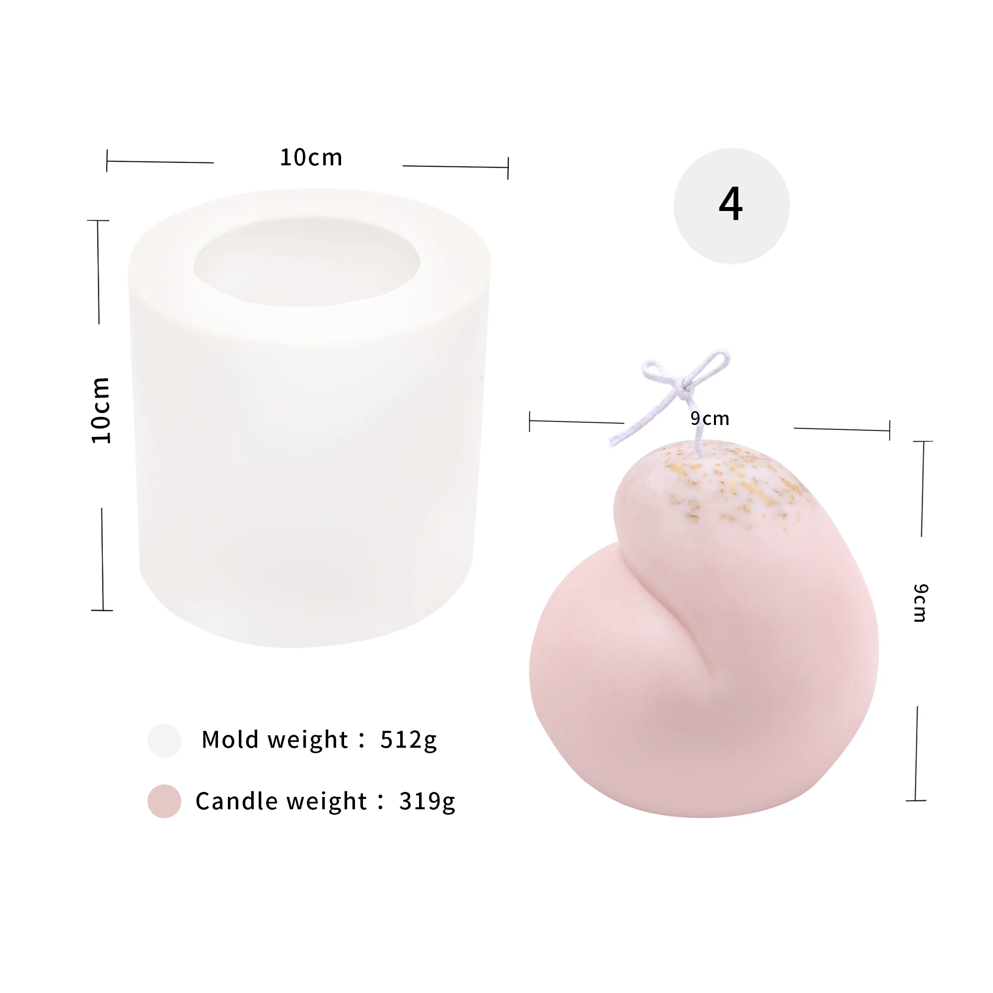 Инструменты для изготовления мыла с 5 бедрами многоразовые Пухлые Красивые