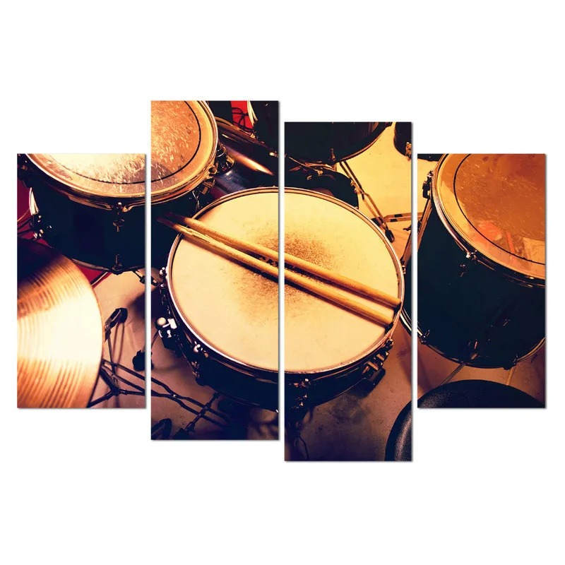 Визуальный художественный декор музыка настенный барабан набор картин