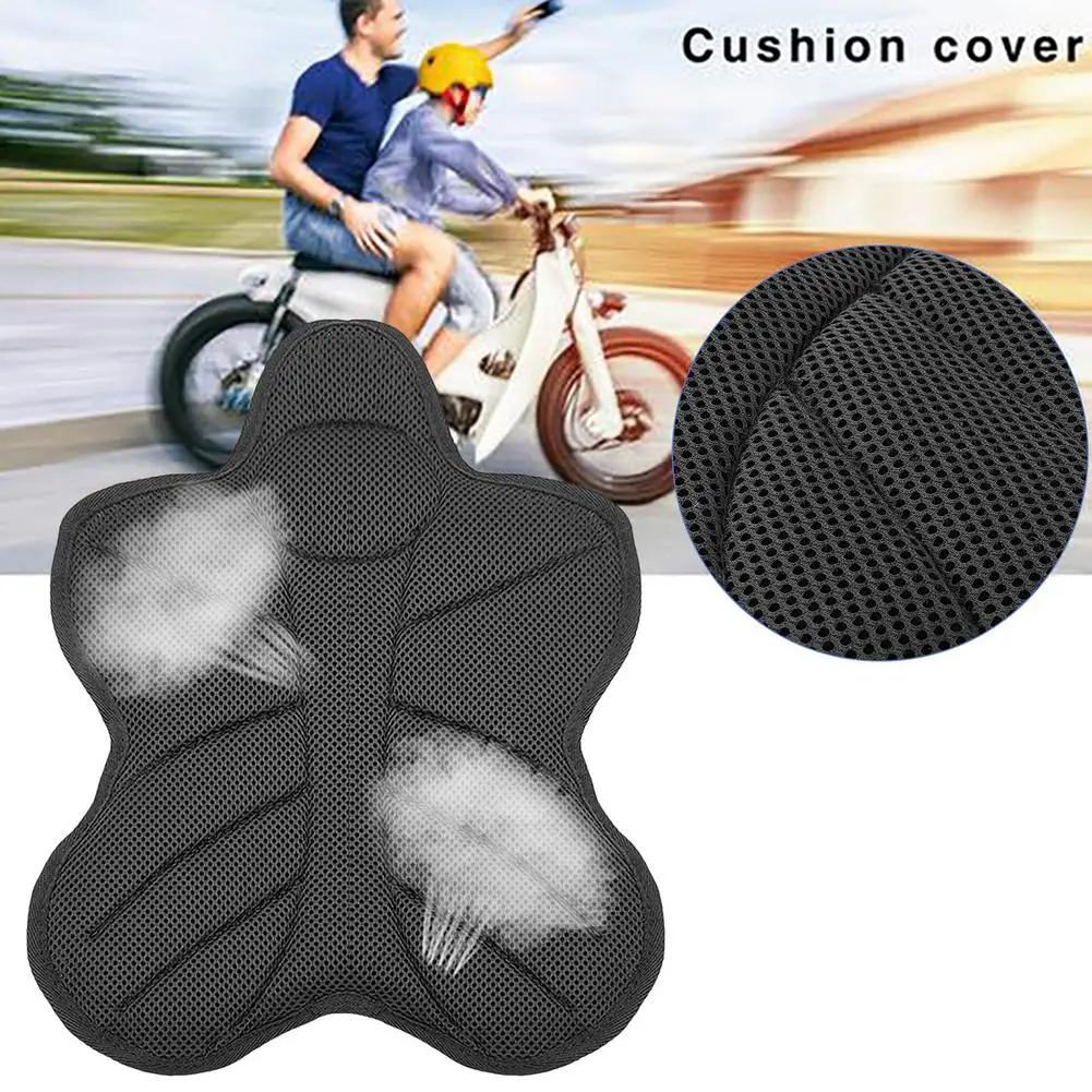 

Motorcycle Seat Cushion 3D Mesh Pad Cover For Electric Bike Universal Summer Breathable Heat Insulation Seat Cushion Cover