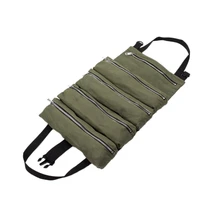 roll tool roll multi purpose tool roll up bag wrench roll pouch hanging tool zipper carrier tote storage bag