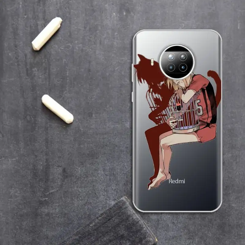 

Kenma Kozume Of Haikyuu anim Phone Cases Transparent for Xiaomi Redmi note 10 t 8 9 pro lite 11