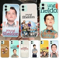cutewanan young sheldon tv shows phone case cover for iphone 11 pro xs max 8 7 6 6s plus x 5s se 2020 xr cover