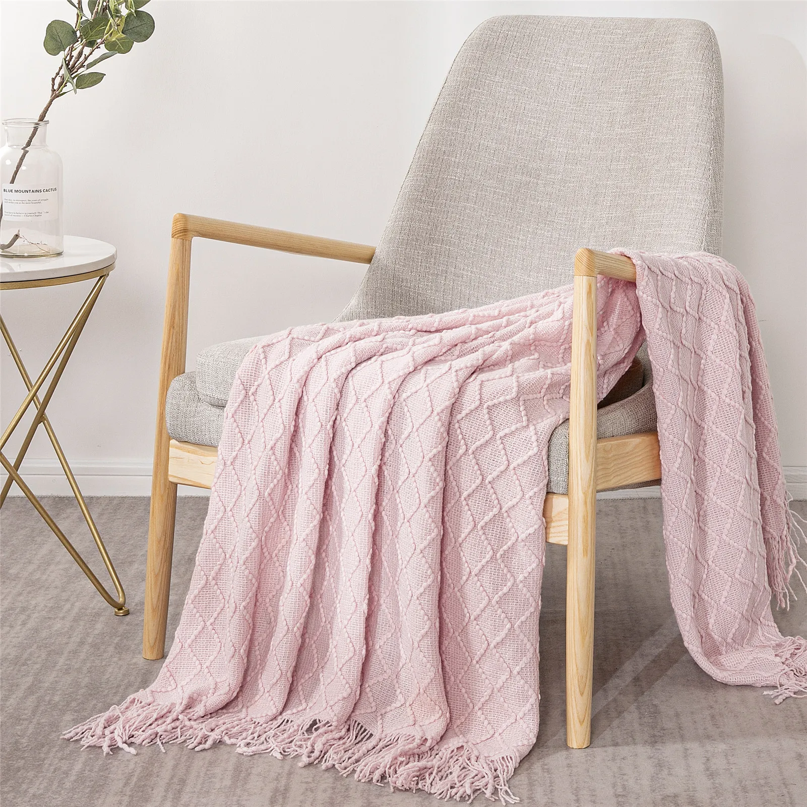 warm knitted blankets for bed winter sofa cover bedspread anti pilling soft blanket solid color embossed blanket nordic decor free global shipping