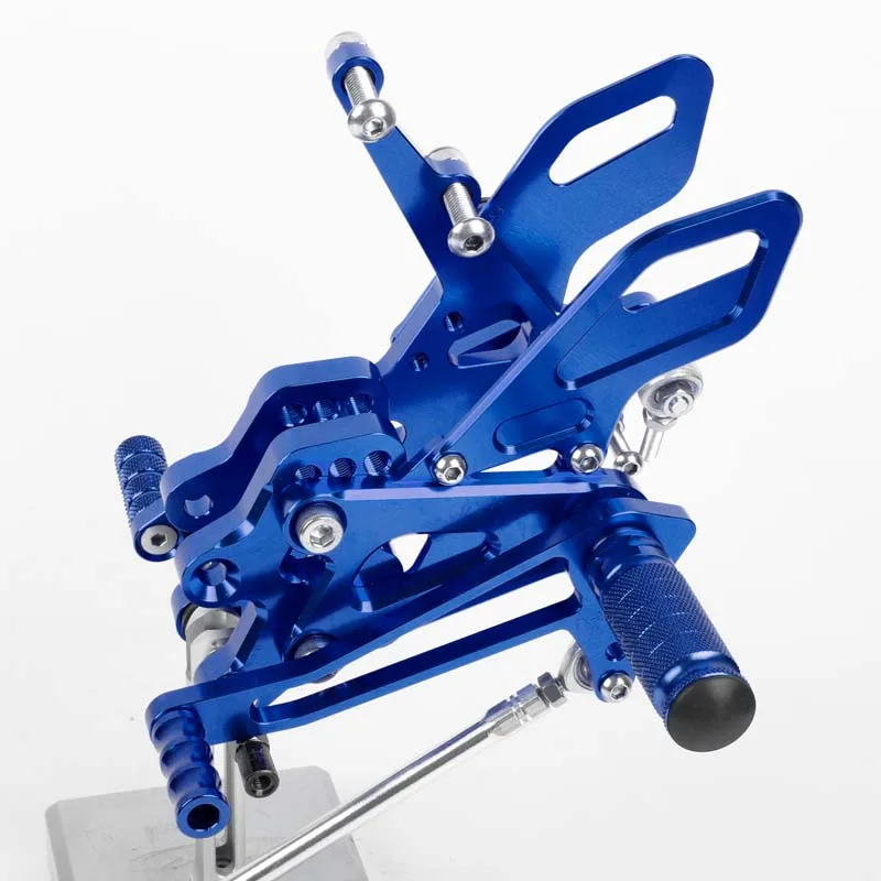 Педаль мотоцикла для Kawasaki ZX10R 2004 2005 алюминиевый сплав Rearset подножки ног черный