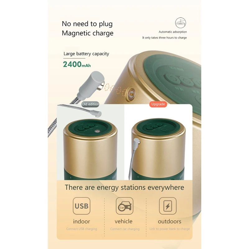 

Automatic Soybean Milk Machine Soymilk Cooker Mini Blender Portable Porridge Soup Cooking Machine Kitchen Appliances